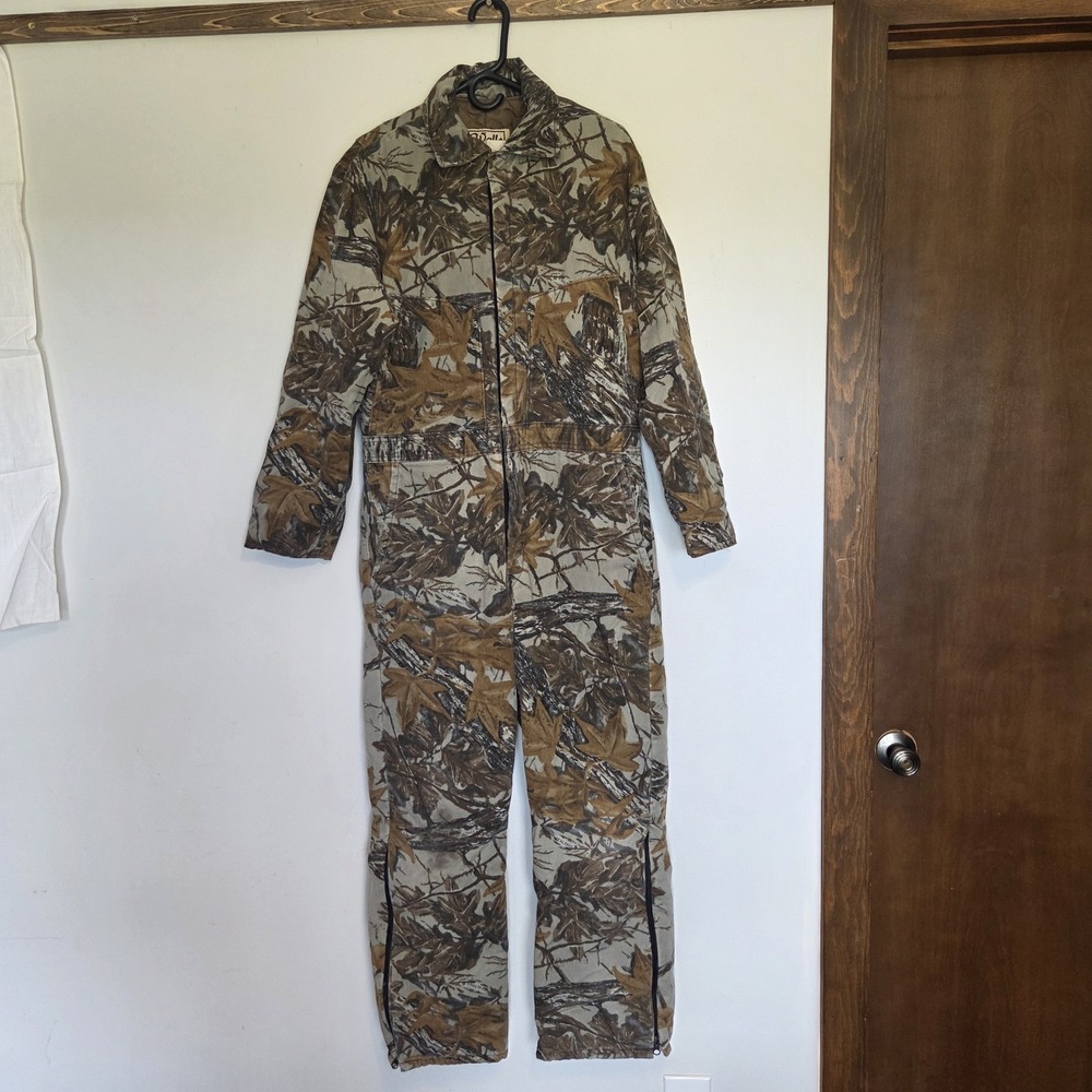 Walls Blizzard-Pruf VTG 80s 90s Duck Camo Coveralls USA Made Mens 2XL? 46